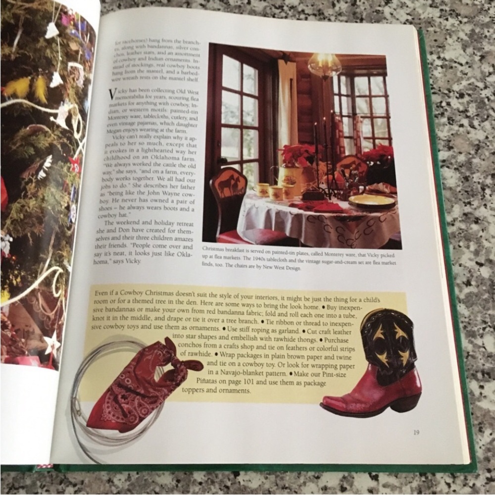 1994 Christmas with Southern Living craft book cookbook hardcover Oxmoor House - Picture 3 of 9